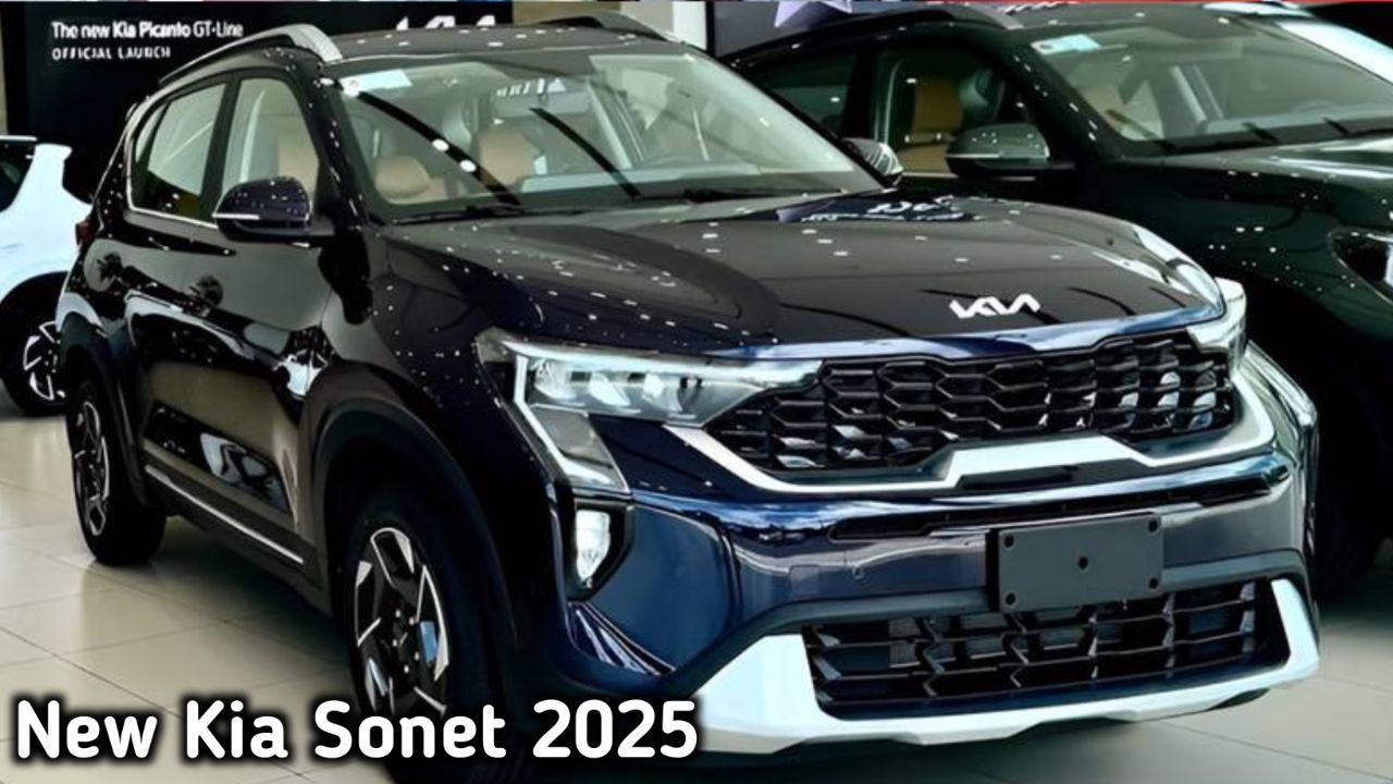 New Kia Sonet 2025 लॉन्च हुई 5 एयरबैग और ABS ब्रेकिंग सिस्टम के साथ जाने कीमत और माइलेज
